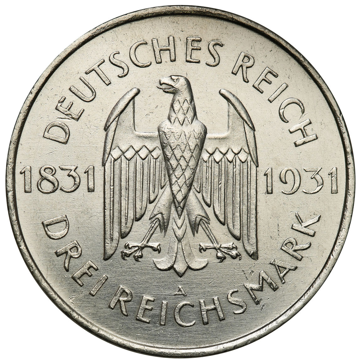 Niemcy. Weimar. 3 marki 1931 A, Berlin